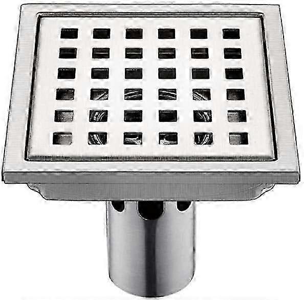Brushed Stainless Square Floor Drain