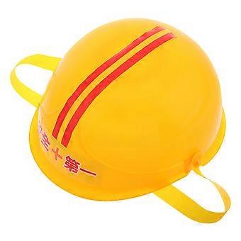 Yellow Kids Construction Worker Hat for Role Play 5Pcs Parent-Child Interactive Set