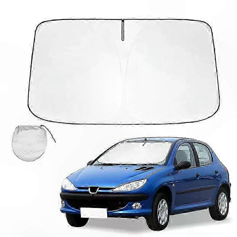 UV Blocking Foldable Windshield Sun Shade Compatible with Peugeot 206