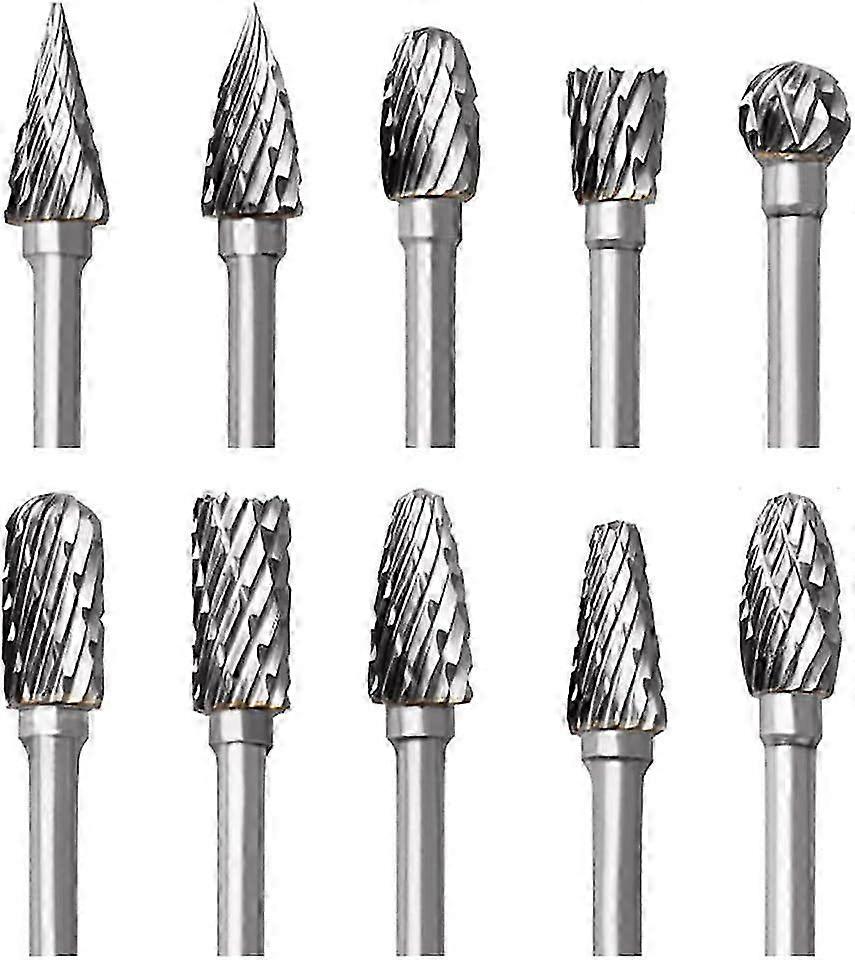 Double Cut Tungsten Carbide Burr Bits Set