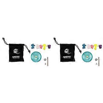 MAGICYOYO 2X K2 Plus Crystal Responsive Yoyo,Dual Purpose Yo-Yo with Replacement Unresponsive Bearing compatible with Intermediate,Green     az