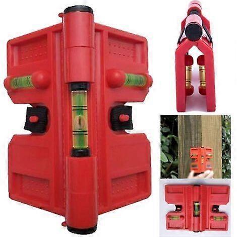 Bubble leveling tool, adjustable angle post level, 188 x 134 mm
