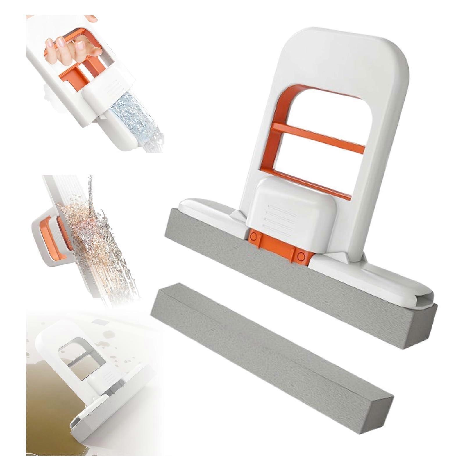 Mini Desktop Mop with Foldable Compact Design, SelfSqueeze Sponge for Small Space Cleaning, Kitchen and Office Use