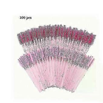 Disposable Eyelash Brushes, 100-Piece Set, Nylon Bristles, Hygienic and Durable core