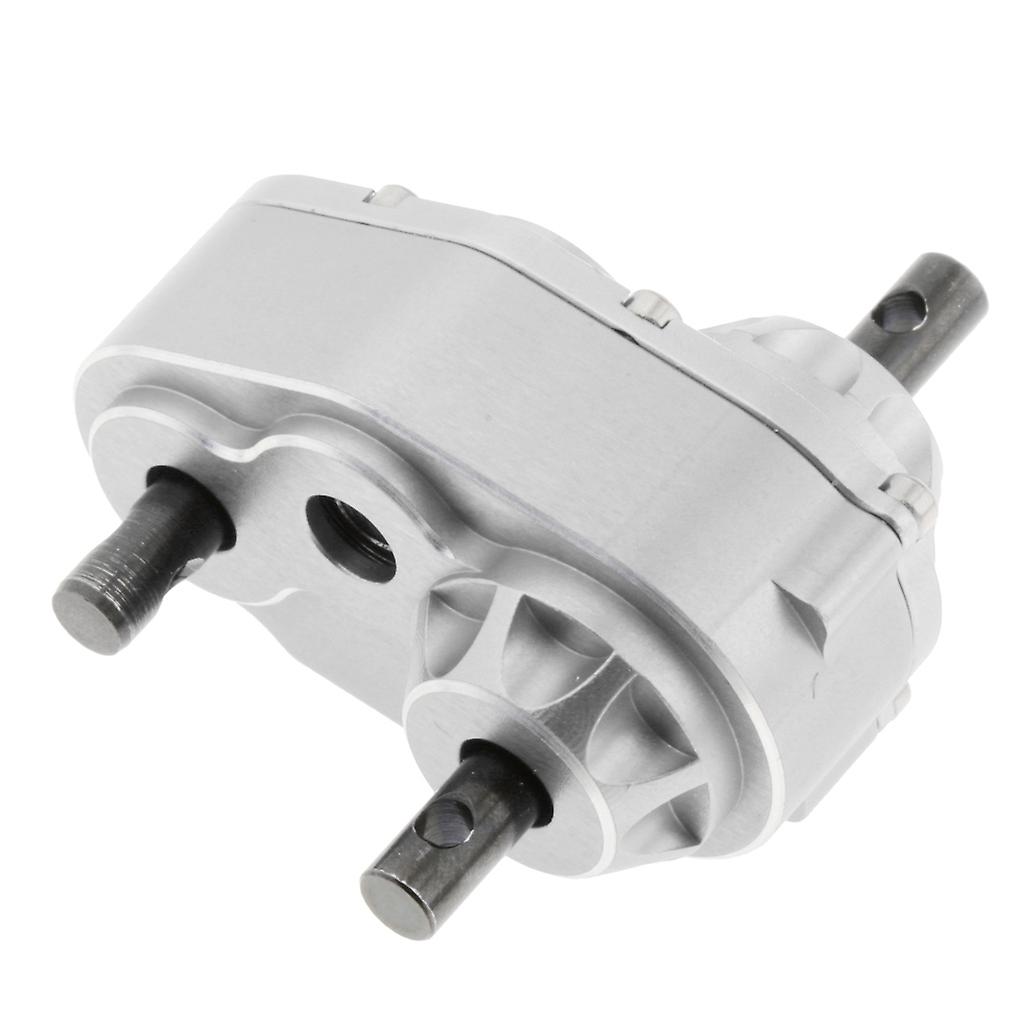 Gearbox Transfer Case for 1/10 RC Axial Tracks SCX10 D90 D110 Silver