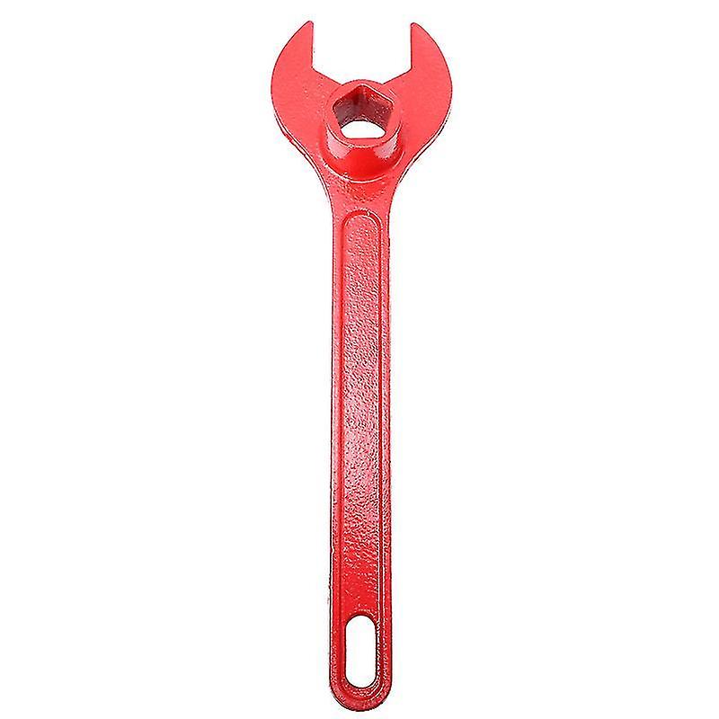 37.5X5.5cm Red Wrenches 1pc Emergency Fire-fighting Wrench Home Emergency Wrench Cast Iron Spanner