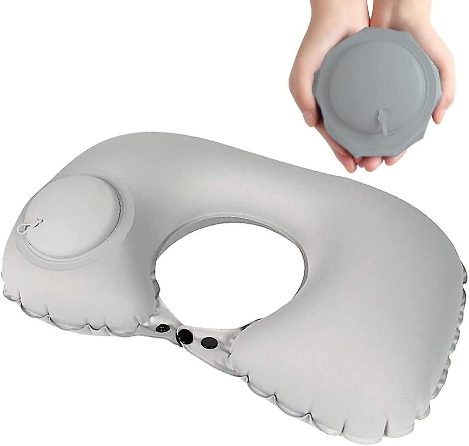 Inflatable Donut Cushion Pillow With Pump Travel Bag