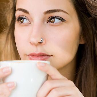 Single High Nostril Piercing Nice 20x Twist Nose Ring Hoop Double