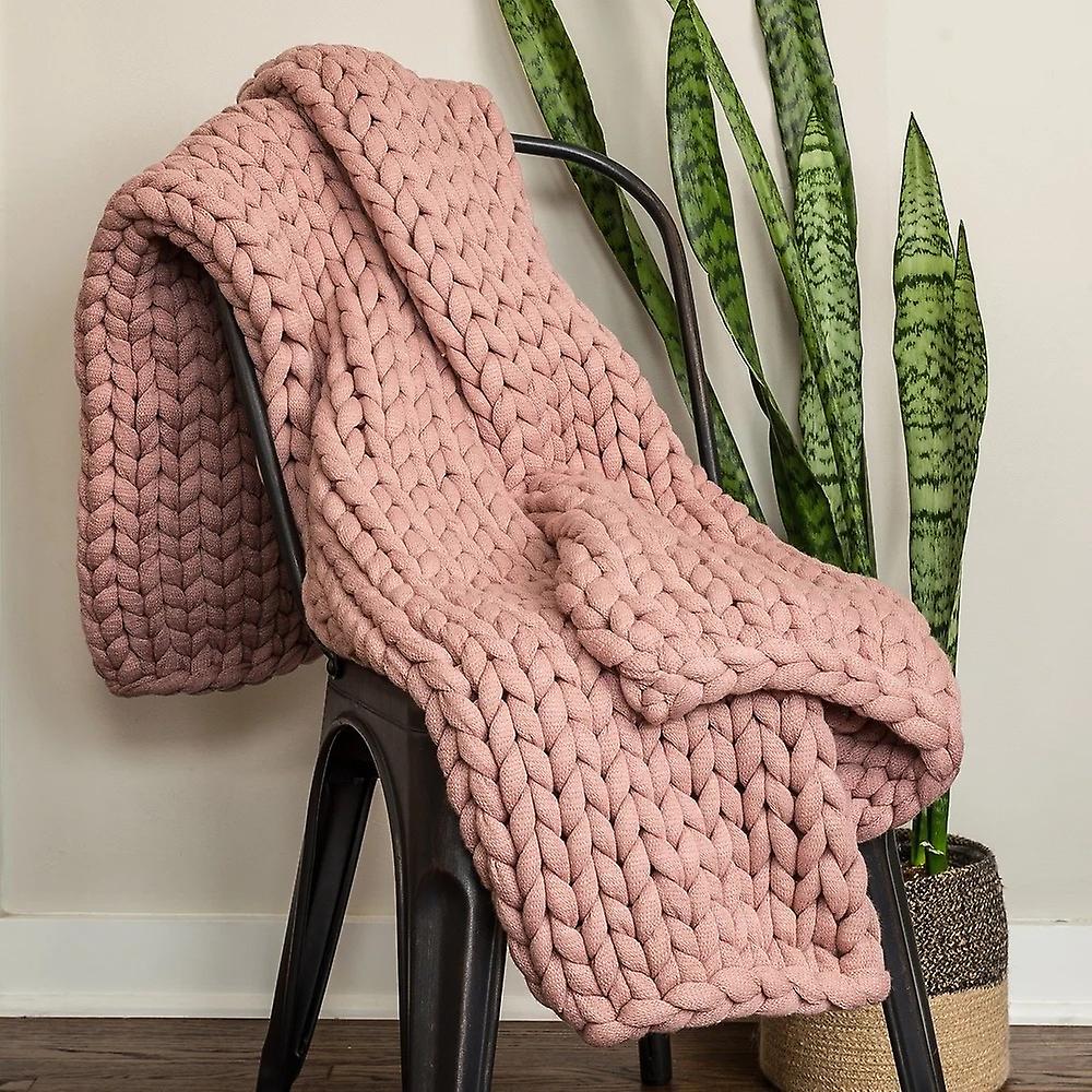 Filled Cotton Handmade Thick Thread Blanket Acrylic Sofa Blanket Blanket