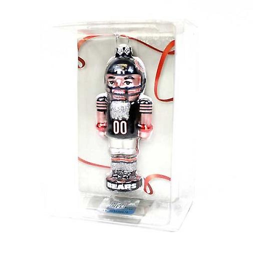 Chicago Bears NFL Nutcracker Football Ornament