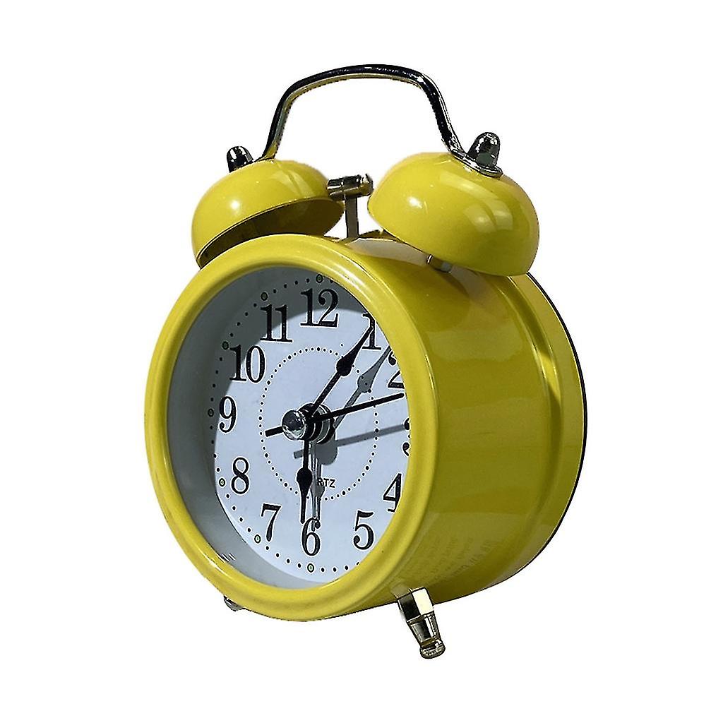 Retro Loud Alarm Clock Double Bell Loundly Snooze Time Clocks
