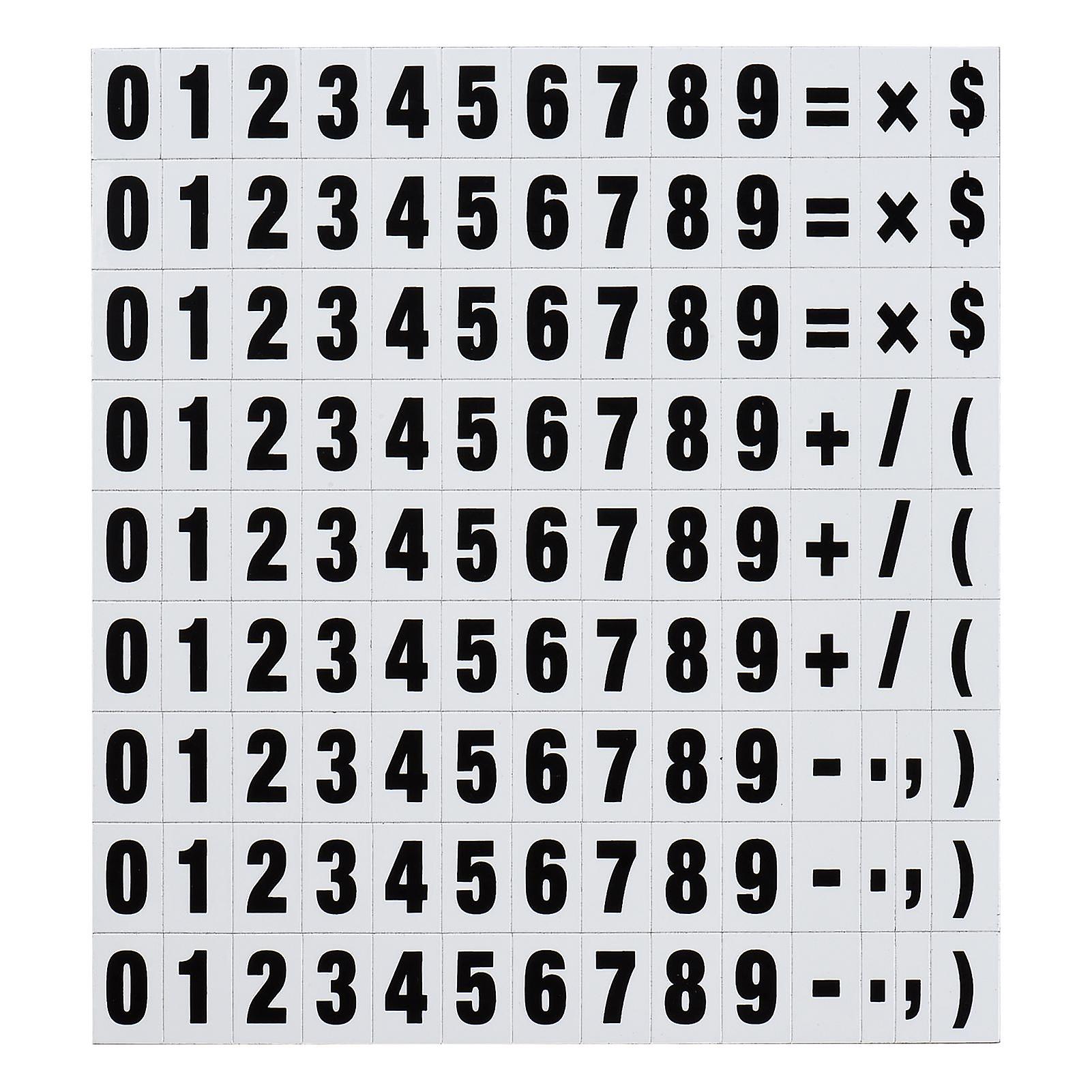 120 Pieces Magnetic Numbers Mathematical Operation Magnets Calendar Dates Indicators for Whiteboard