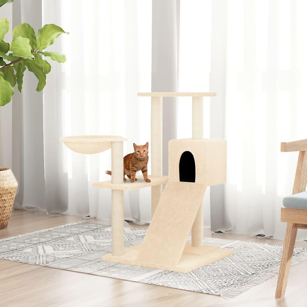 Scratching Post with Sisal Scratching Posts Cream 82 cm