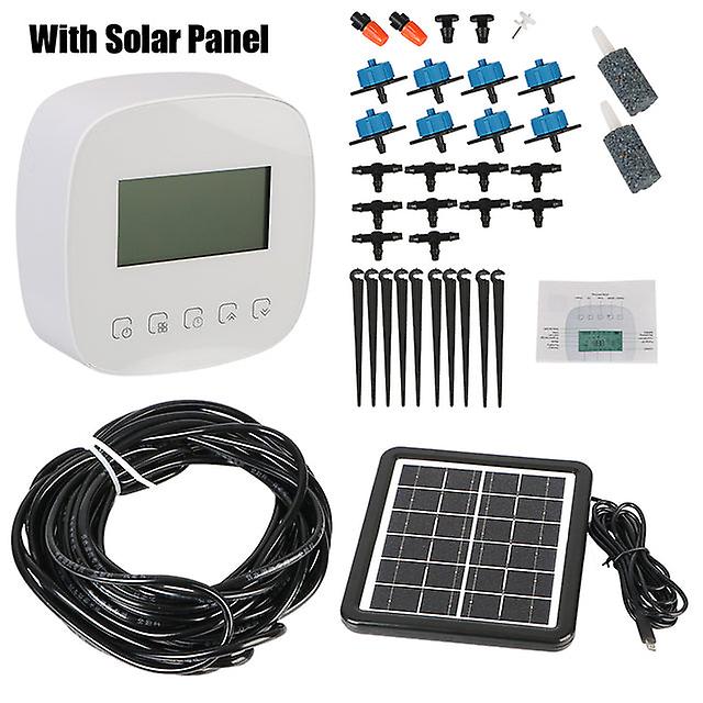 Intelligent Automatic Water Timer Wifi Tuya Micro-drip Irrigation Controller Digital Watering Irrigation Timer With Solar Panel