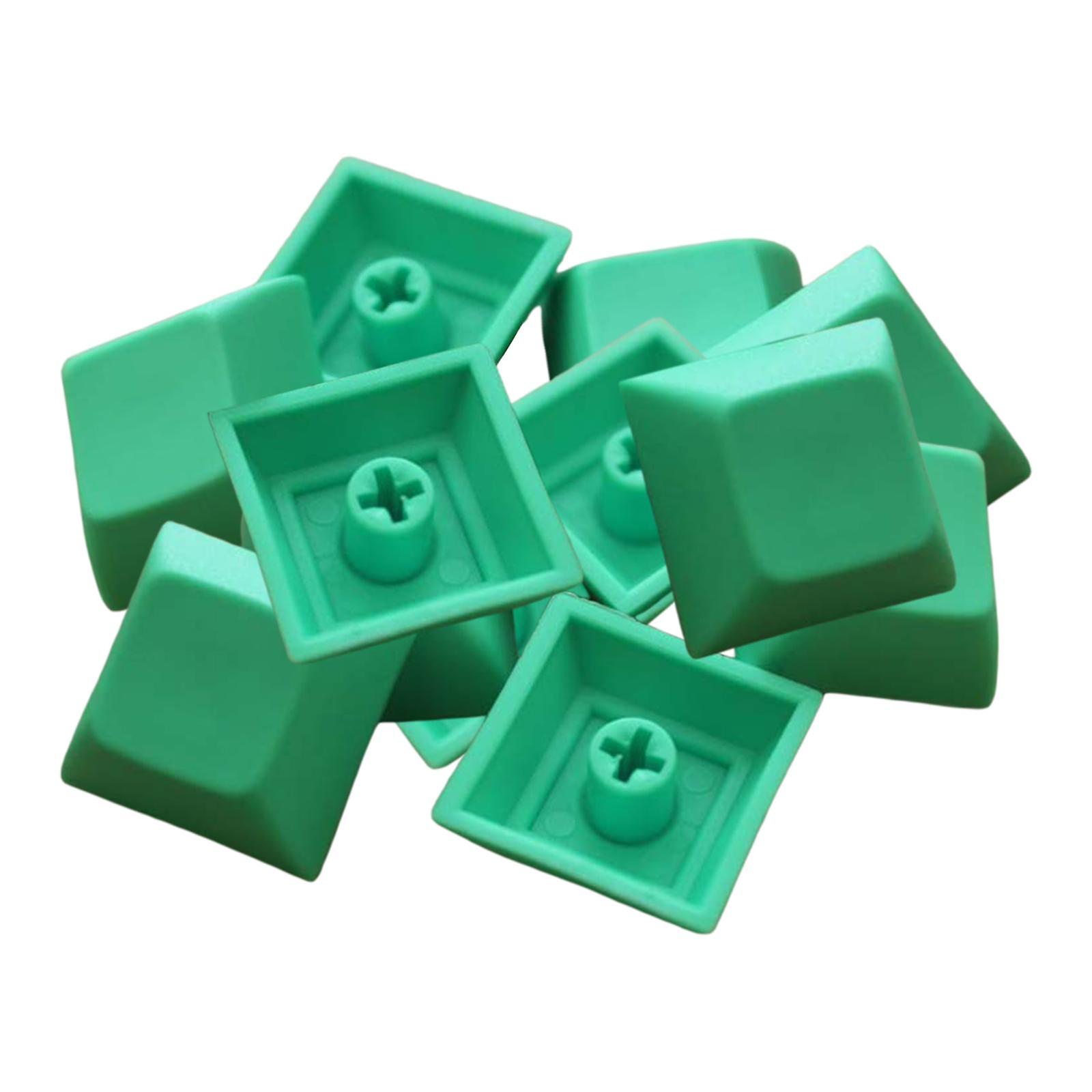 12Pcs PBT DSA Keycaps Blank for MX Switches Mechanical Keyboard Green