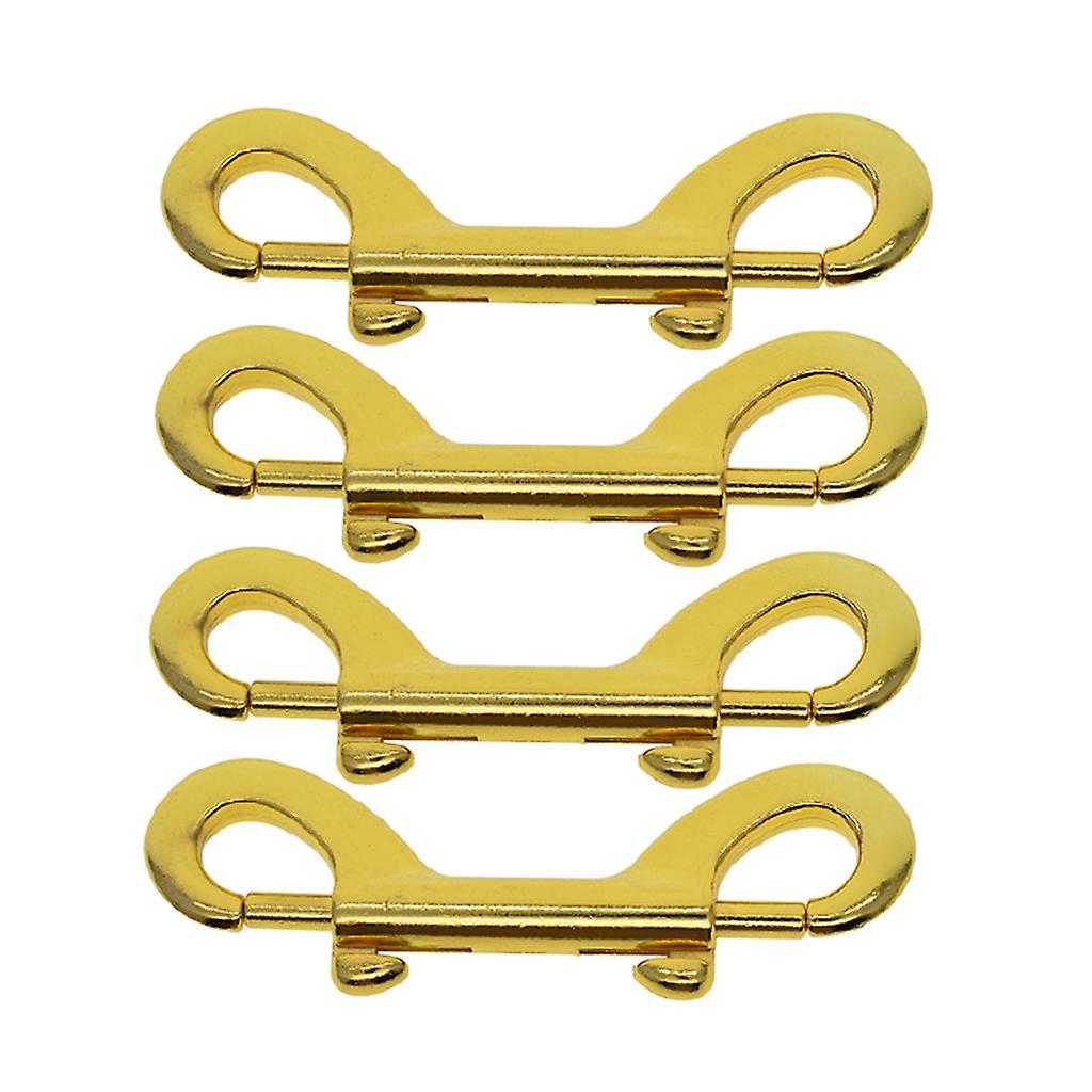 2/4/6/10pc Double End Gate Snap Hook Key Holder Alloy Clip Keychain 4Pieces