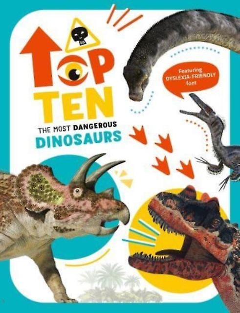 The Top Ten Most Dangerous Dinosaurs by Christina Banfi Paperback Book