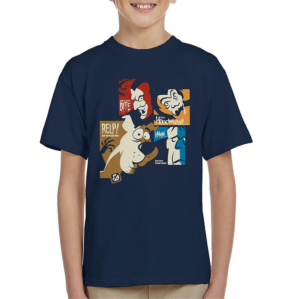 Scooby Doo Halloween Tiles Kid's T-Shirt