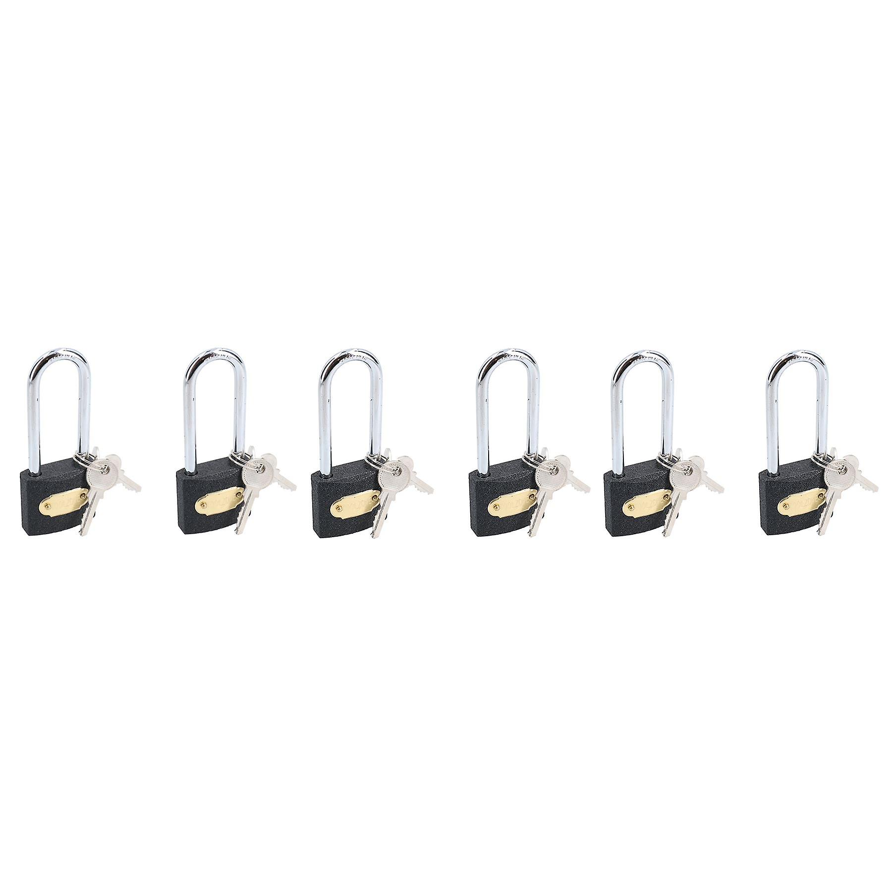 38mm Iron Padlock With Hardened Shackle Padlocks Shed Gate Lock x 6