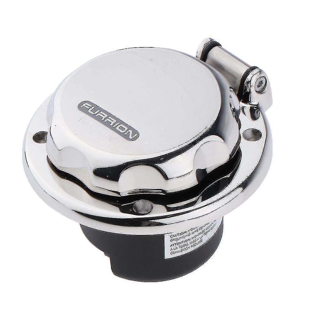 Stainless Marine Rv Power Cord Twist Lock Plug Inlet Grounding Shore 16a250v
