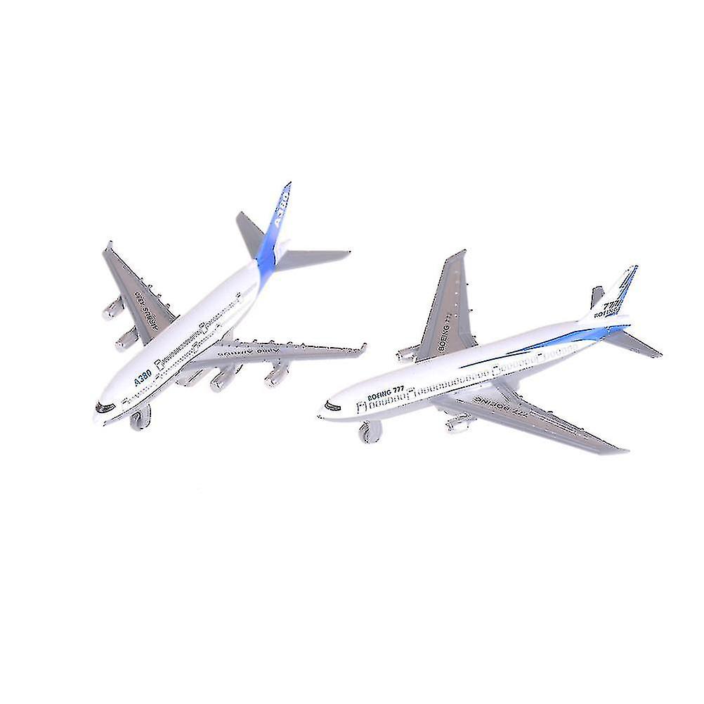 نموذج طائرة مصغرة لعبة سبائك المواد لعب الأطفال ايرباص A380 بوينغ 777 لعبة