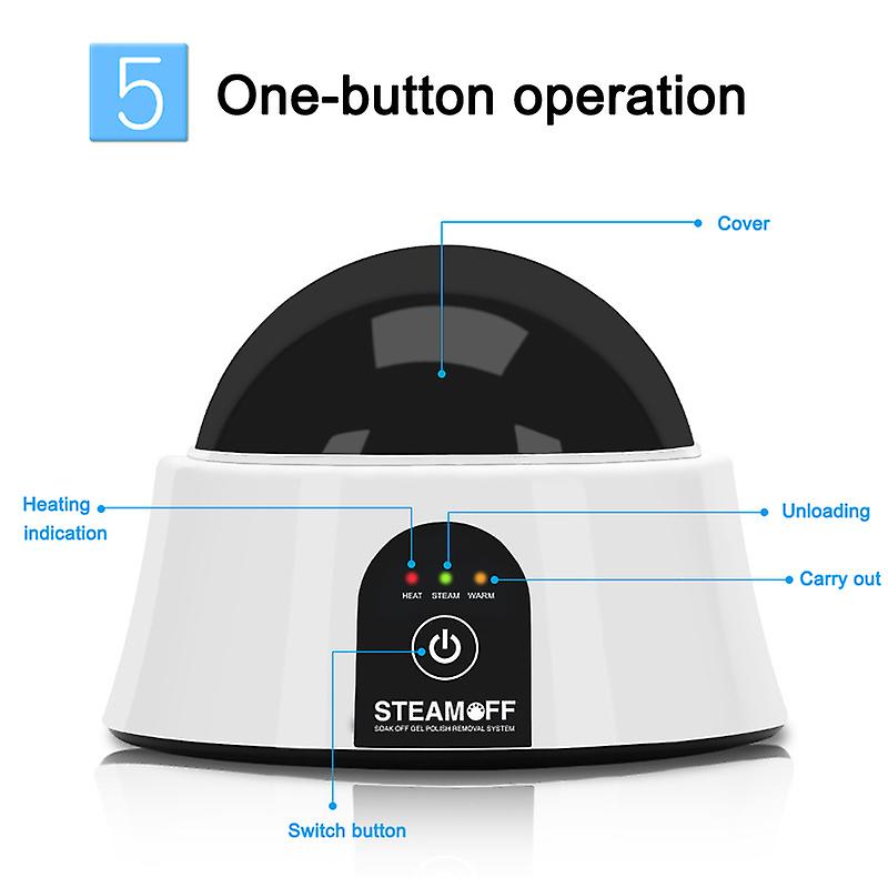 Steam Not Hurt Hand Nail Remover Machine Portable Electric Nail Steamer Tools