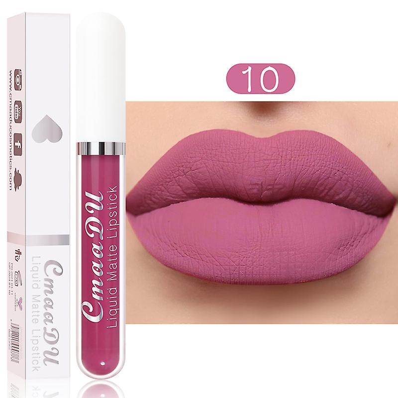 18 Color Optional Matte Velvet Lipstick Vivid Colour Non-Stick Cup Long Lasting Lip Glosses for