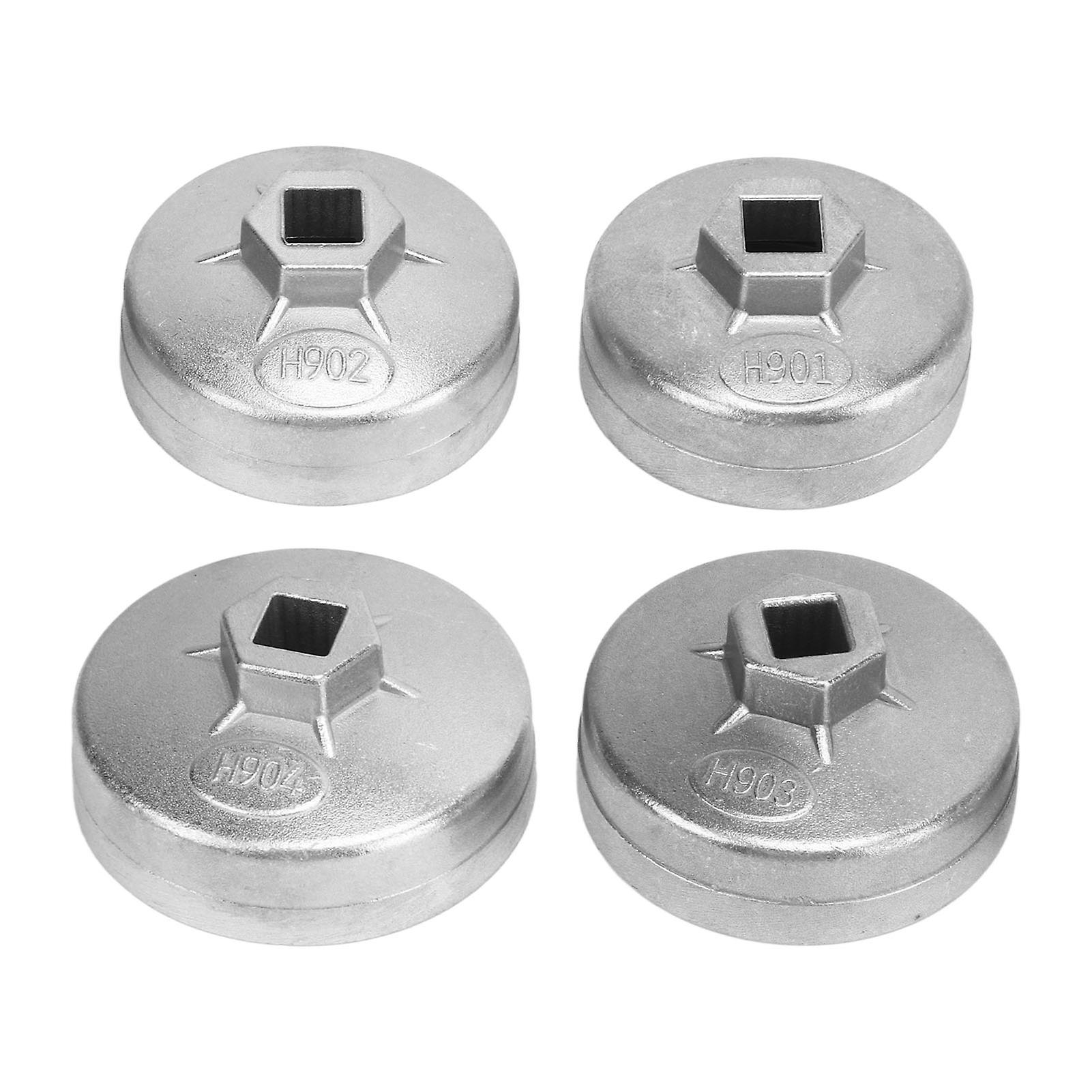 4Pcs Oil Filter Wrench Aluminum Alloy Efficient Oil Filter Cap Removal Tool Replacement for Bluebird