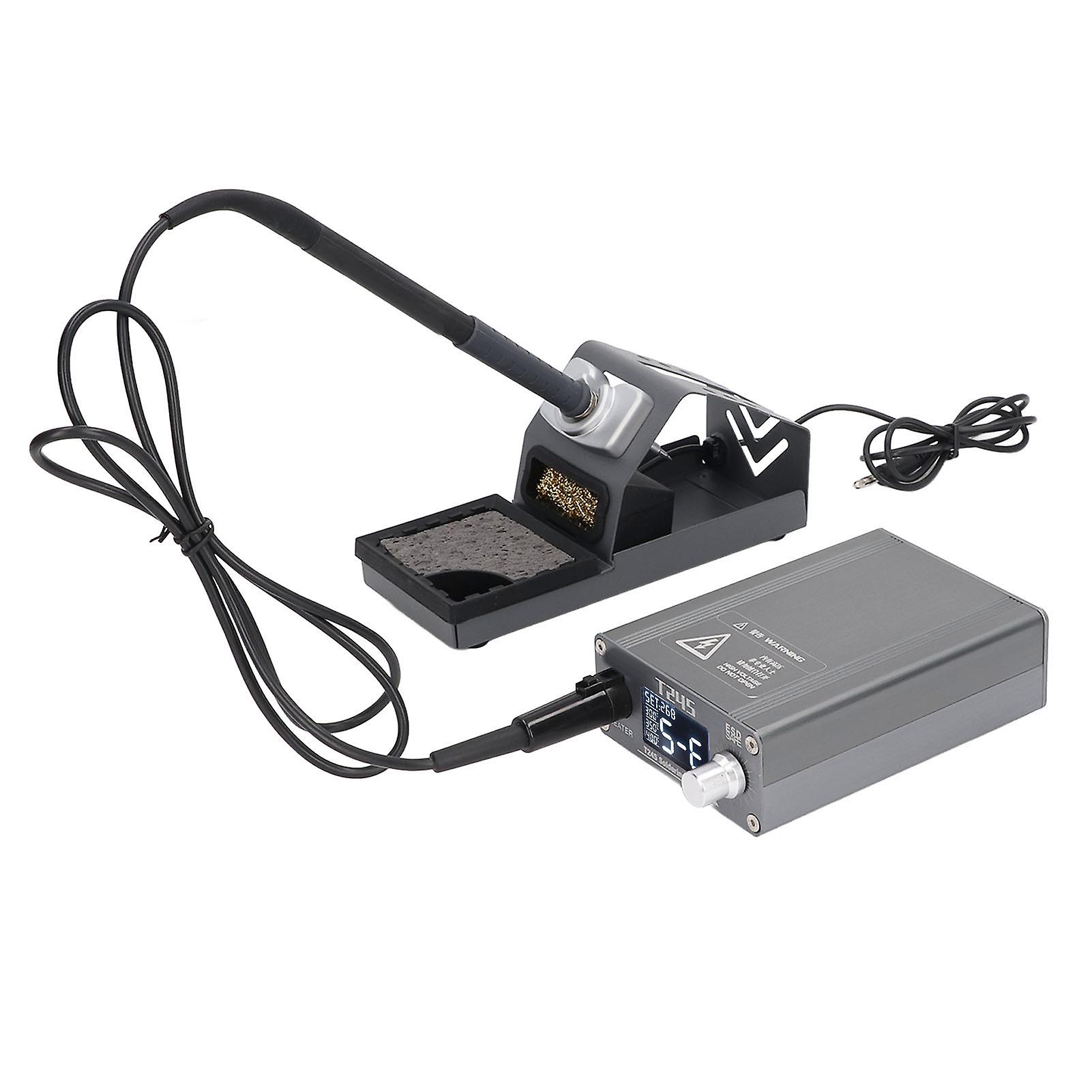 Phone Soldering Station Metal Plastic Intelligent Constant Temperature Phone Repair Tool with LCD Display 100‑240V EU Plug
