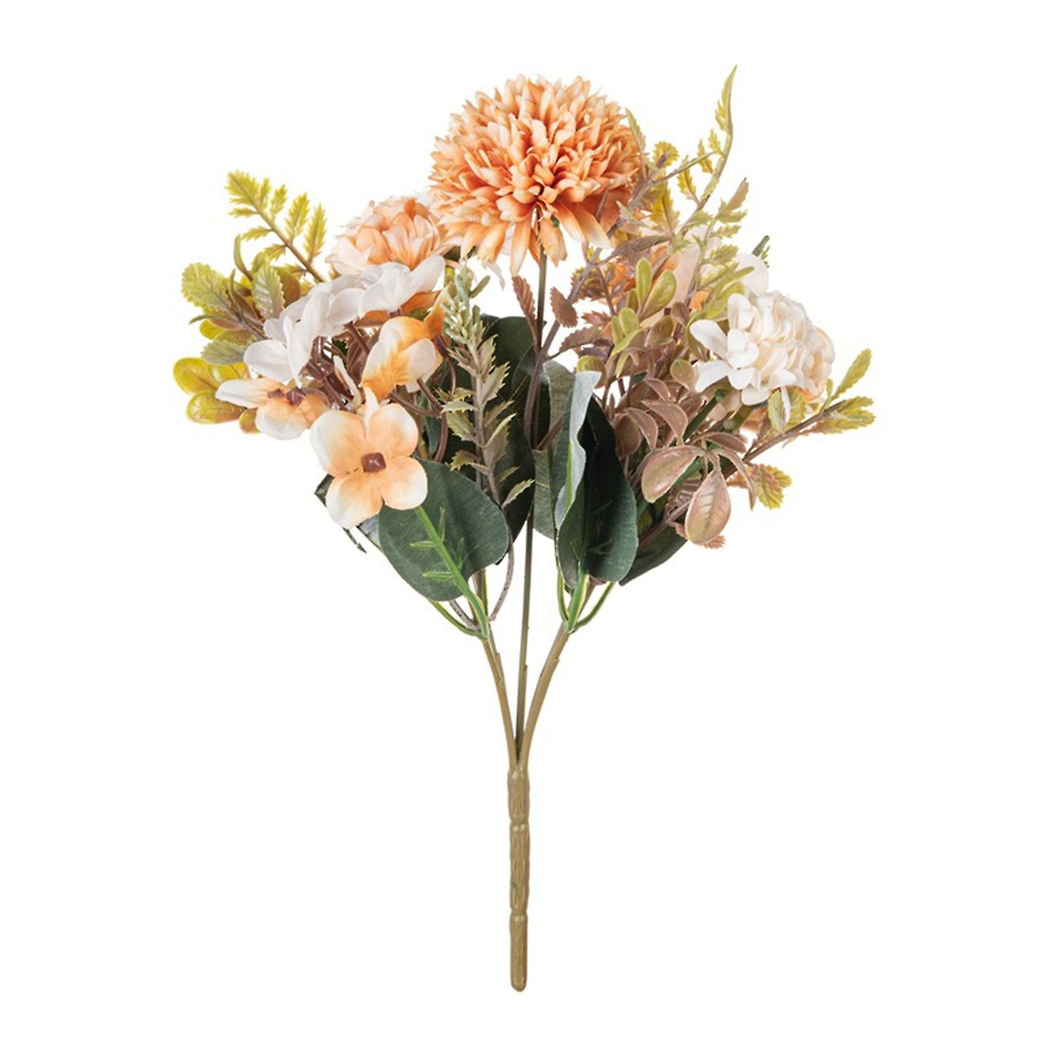 Artificial Flower Realistic Looking No Watering Faux Silk Cloth Nordic Style Simulation Lila Flower 