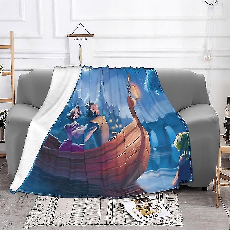 Custom Name Blanket Disney Tangled Tapestry Personalized Blankets Birthday Gift Customized Diy