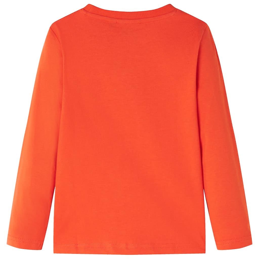 Kinder-Langarmshirt Hellorange 104, SKU: 12720