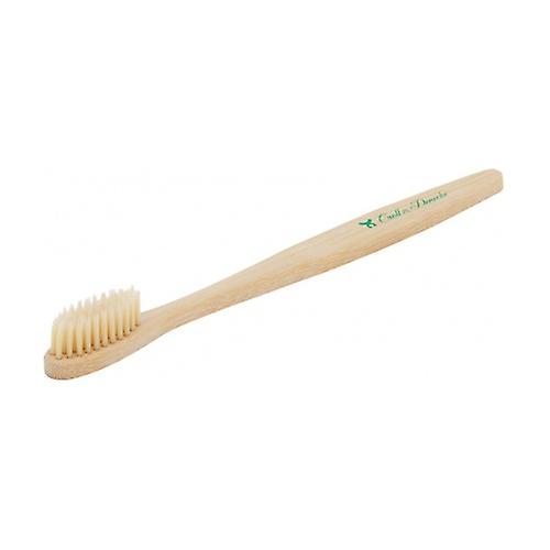 Children's toothbrush, 100% natural bamboo, 100% biodegradable 1 unit