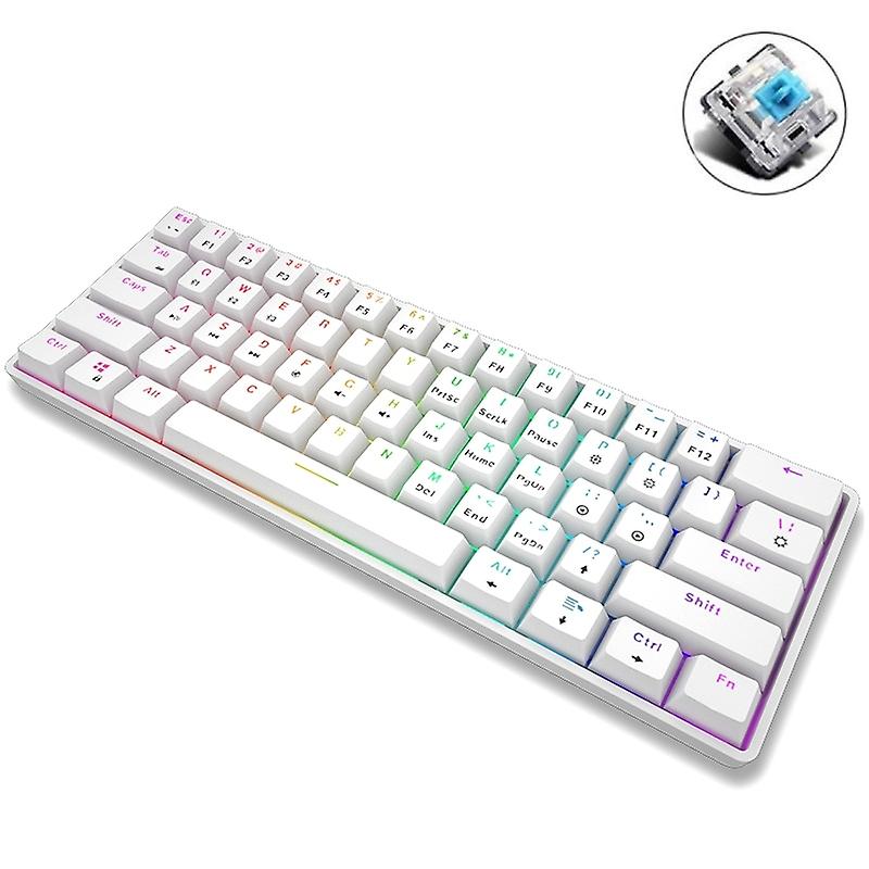 LEAVEN Mechanical Keyboard, Colour: Green Axis (White) Green Axis (White)