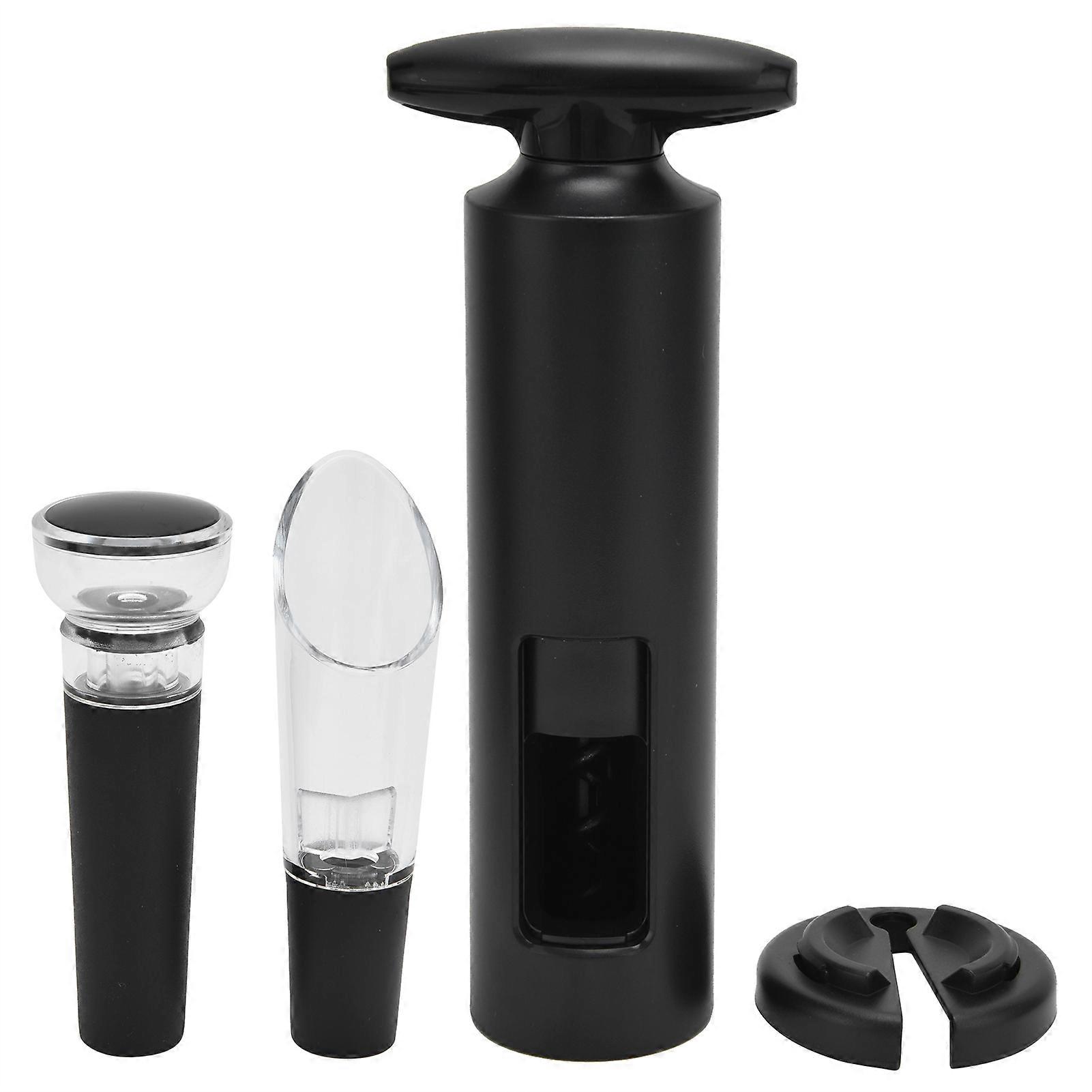 Manual T-Type Wine Opener Set with ABS Handle and Foil Cutter for Kitchen