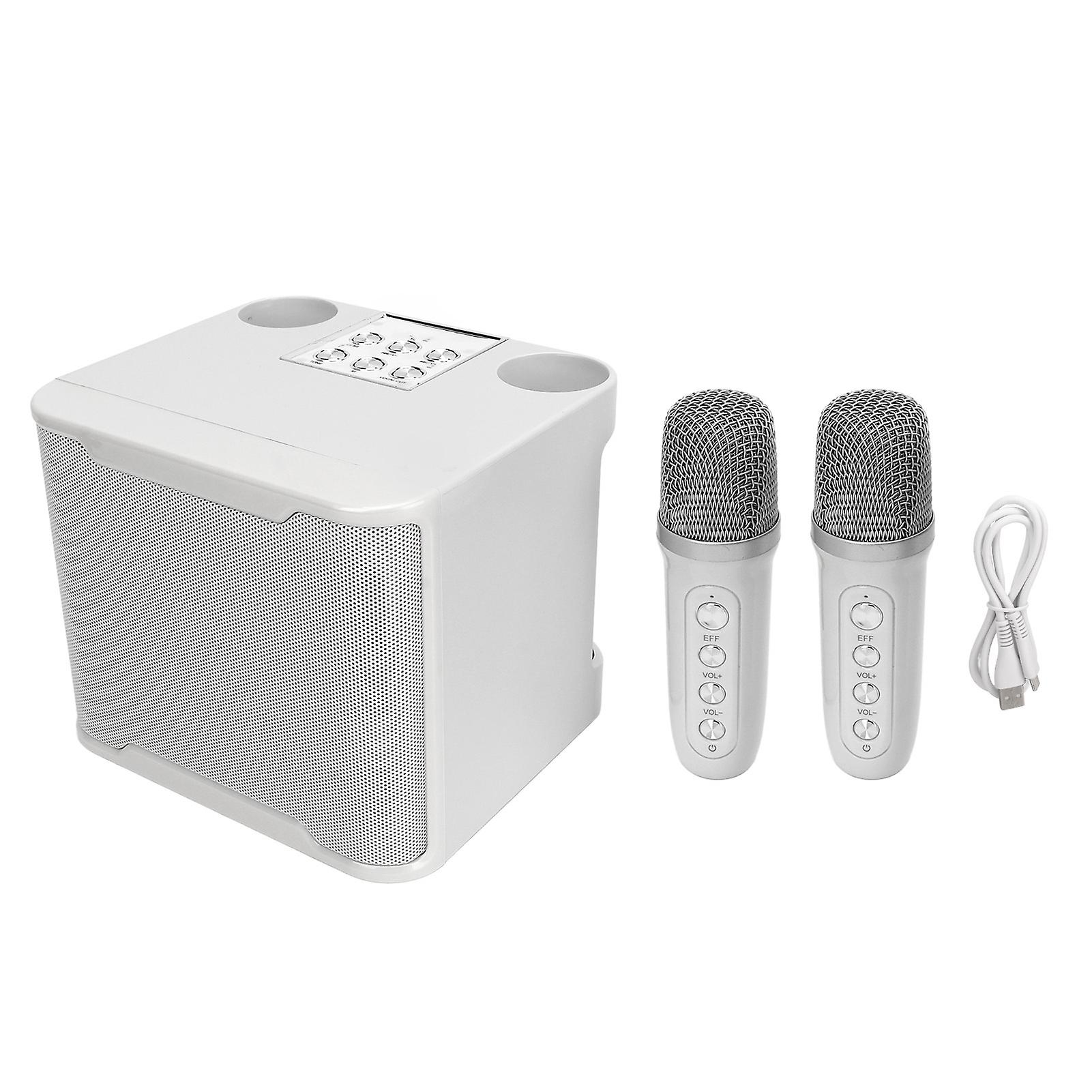 YS 230 Portable Bluetooth Speaker & Karaoke Set - Includes 2 Wireless Mics for Parties