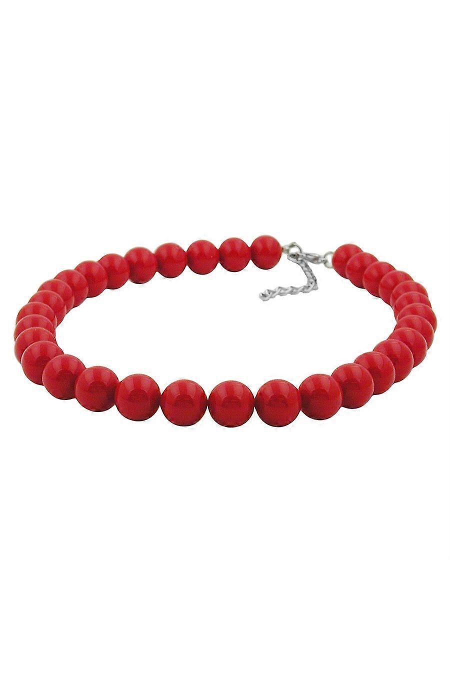 Necklace Dark Red Beads 12mm 50cm - Gl01511-50