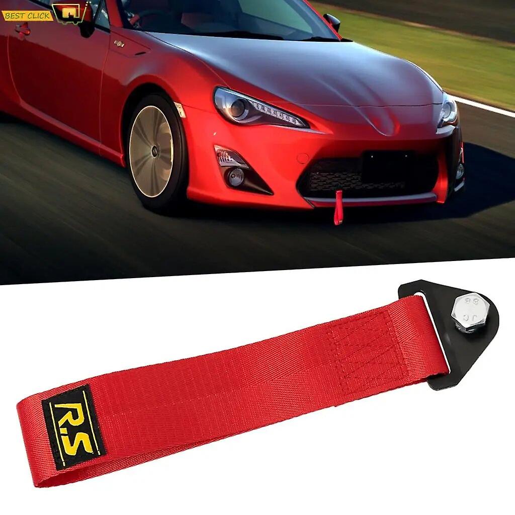 Towing Rope Racing Car Universal Tow Hook Towbar Tow Hook High Strength Nylon Tow Strap with Bolts and Nuts~12226