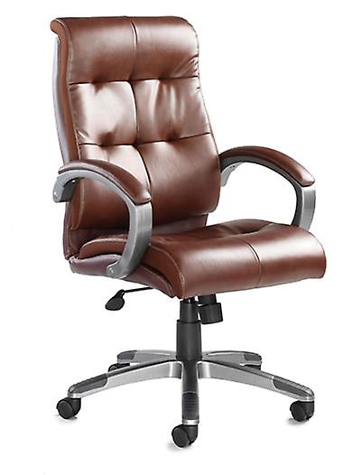 Cayton Brown Office Leather Faced Managers Chair