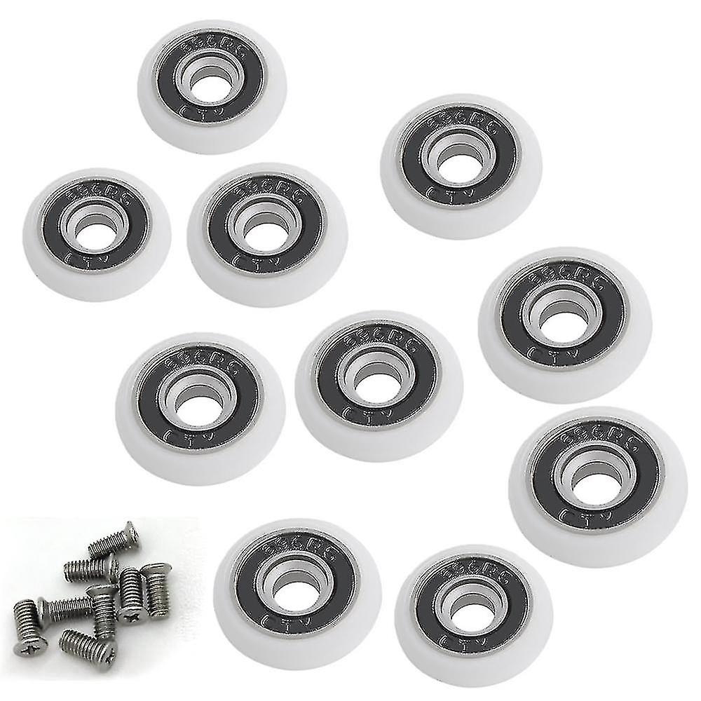 Set Of 8 Replacement Wheels For 19mm Diameter Shower Door