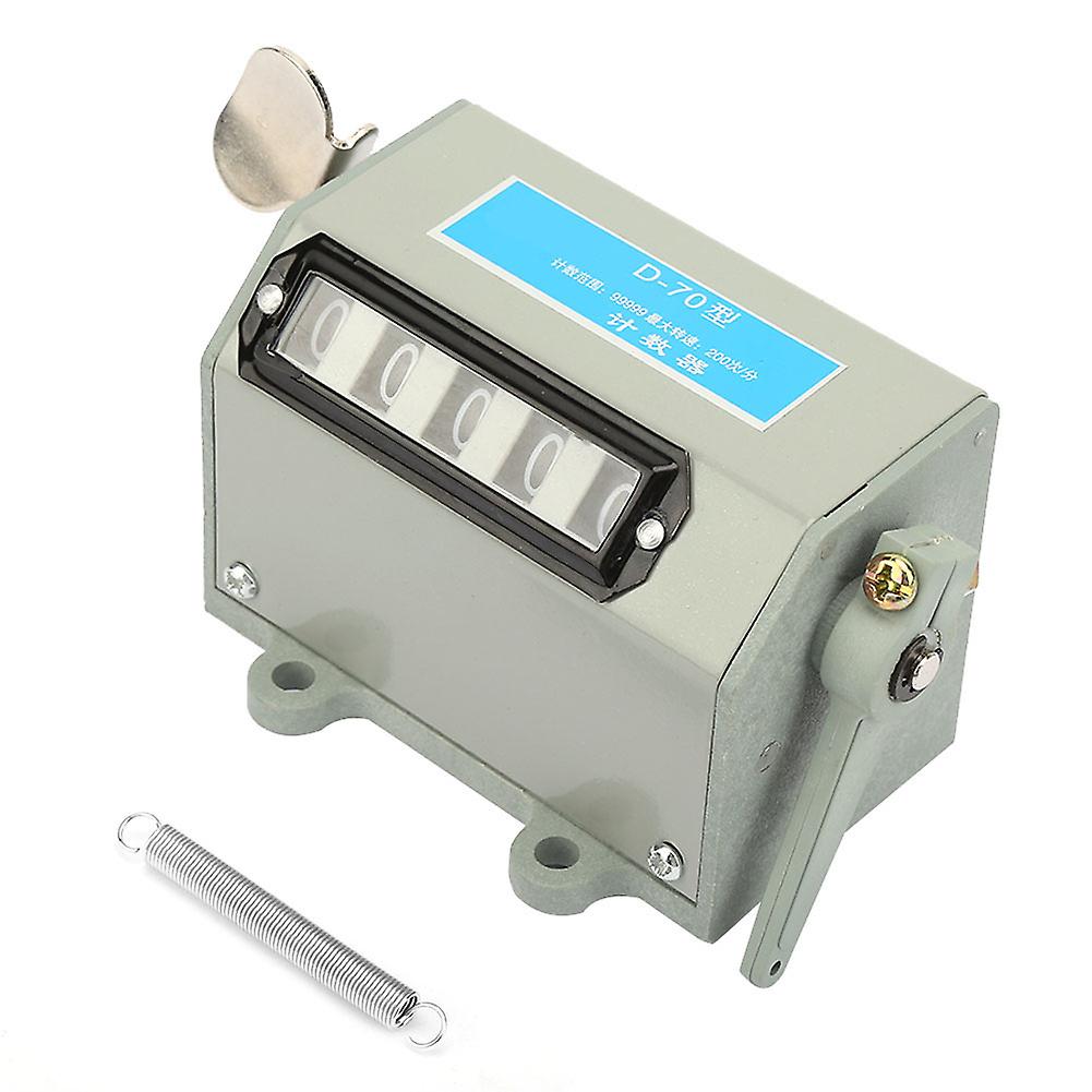 5 Digit Mechanical Click Counter Pull Stroke Manual Hand Tally Counting