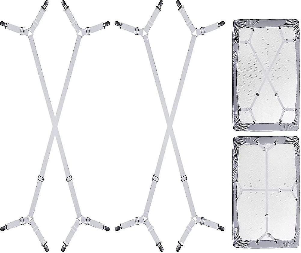 Adjustable Bed Sheet Clips Elastic Mattress Holder Rubber Band Sheet Clips Gift