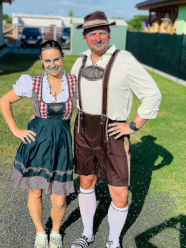 Costume Oktoberfest Homme Bavarois - Lederhosen Avec Chaussettes Tenue Traditionnelle