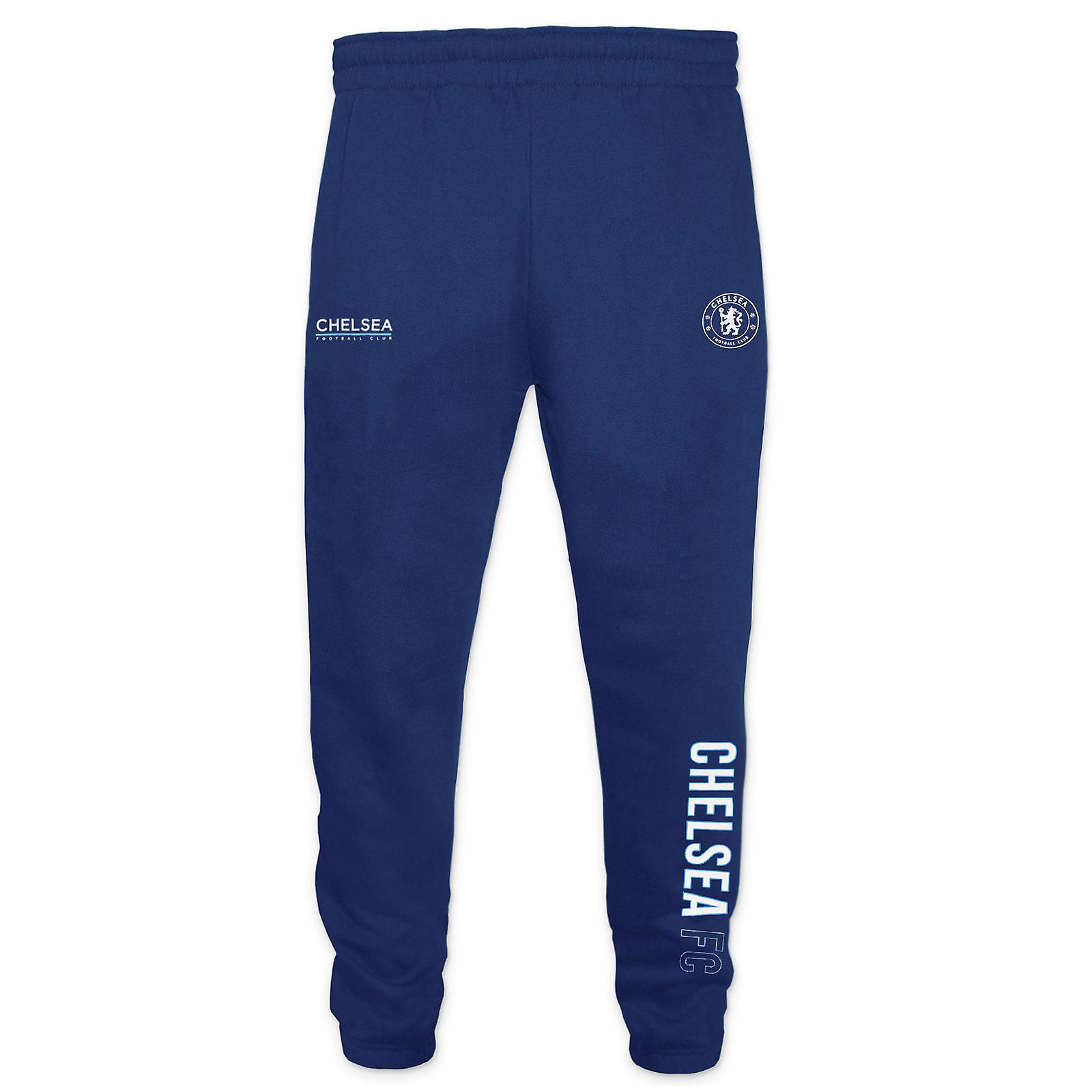 Chelsea Boys Joggers Jog Kalhoty Slim Fit Fleece Děti OFICIÁLNÍ fotbalový dárek