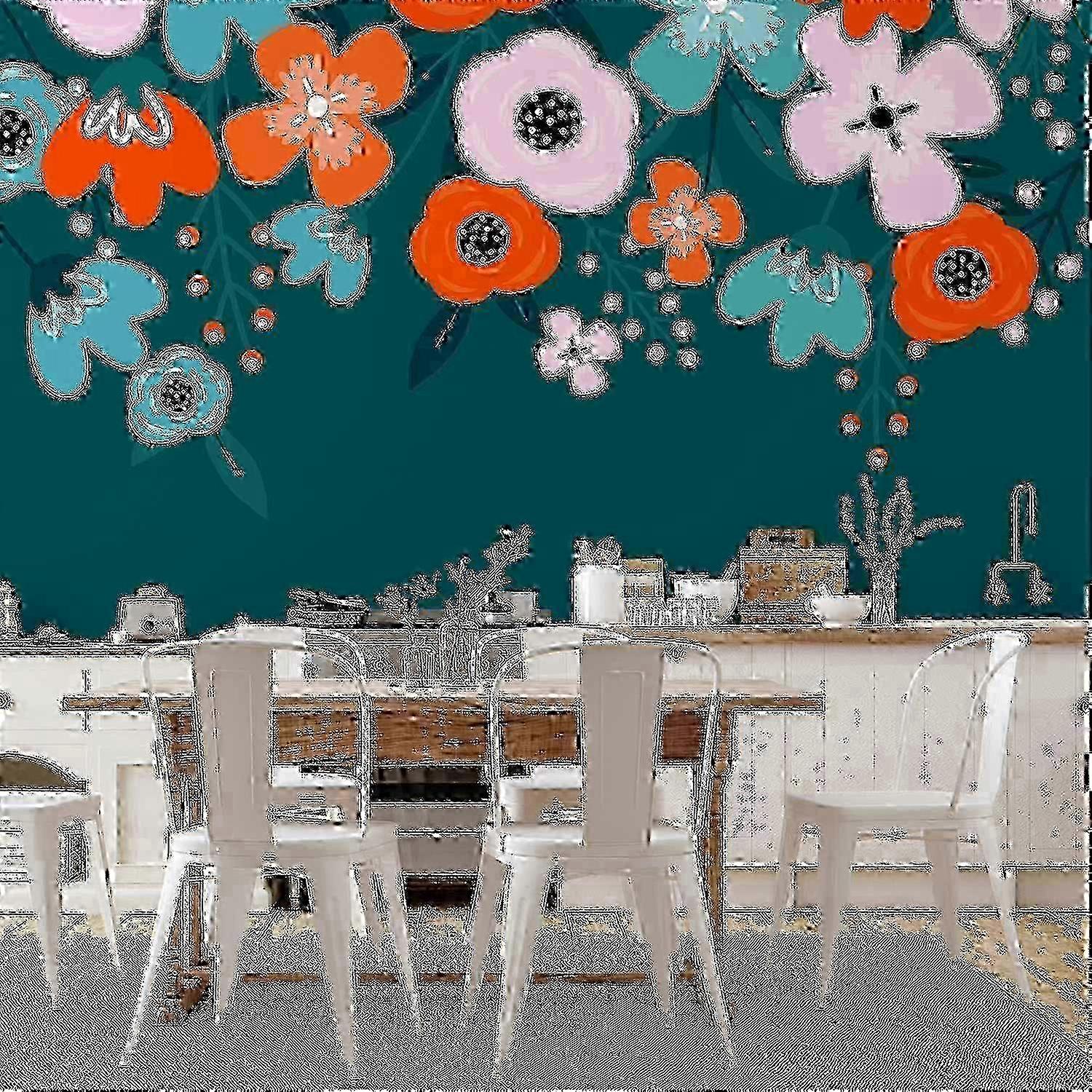 Fototapet - Farverig blomst - Tredje variant