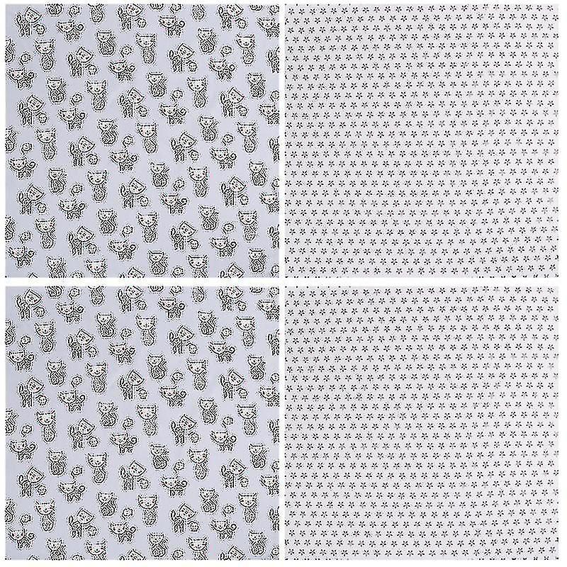 4pcs Patchwork Stoff