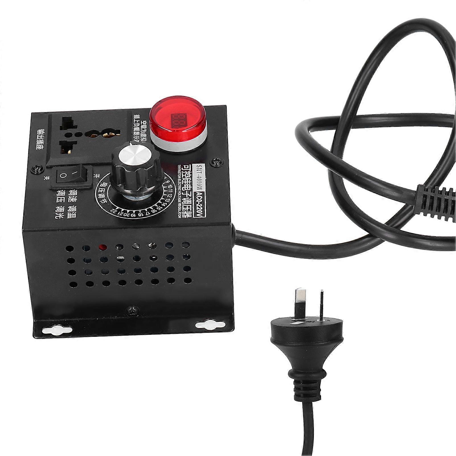 4000W ρυθμιστής τάσης Dimmer υψηλής δύναμης ηλεκτρονικό βούλωμα AC110/220VAU ελεγκτών Thyristor