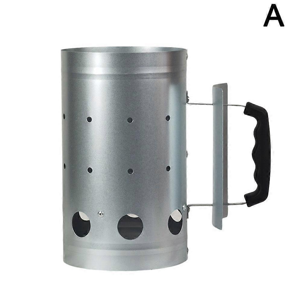 Cheminée de barbecue portable à allumage rapide en acier inoxydable avec gant d'allumage