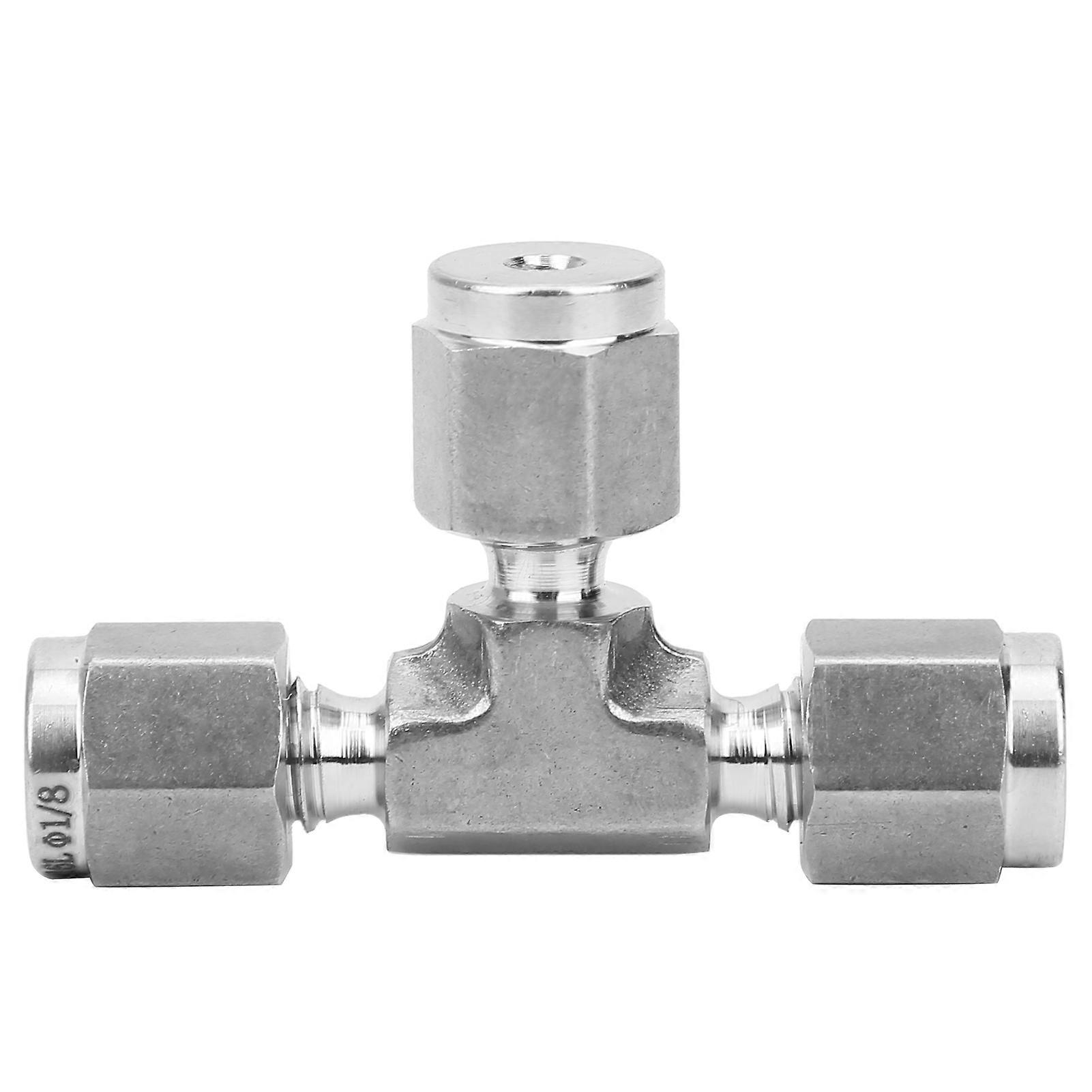 Compression Ferrule Connector Equal Diameter Tee 316 Stainless Steel Die Forging Ss60031/8