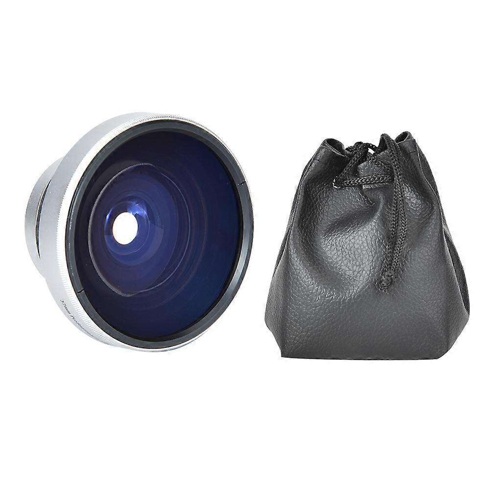 Silver Strong Applicability 37mm 0.25X Super Fisheye Additional Lens for 37mm Caliber Camera Lenses NO.8503